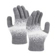 thumbnail image 1 of AINIYS Knitted Full-Finger Gloves Gradient-Speckled Warm Gloves for Winter Cold Weather Outdoor Daily Use & Practical Accessory Gray Free Size, 1 of 5