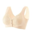 thumbnail image 1 of AINIYS Lift and Support Push-Up Bra Plus Size Armpit Fat Control Bra Secure Fit Bra for Women Breathable Everyday Bras Bralette Front Clousure Cleavage Bra Beige XXXL, 1 of 8