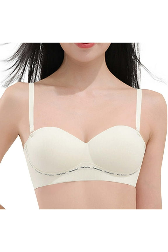 Lift and Support Push-Up Bra Secure Fit Bra for Women Plus Size Armpit Fat Control Bra Cleavage Bra Bralette Breathable Everyday Bras Anti-Sagging Bra White 38