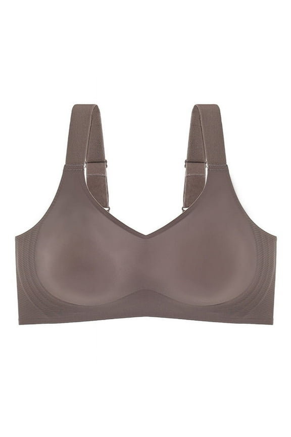 Lift and Support Push-Up Bra Cleavage Bra Breathable Everyday Bras Bralette Secure Fit Bra for Women Anti-Sagging Bra Gray L