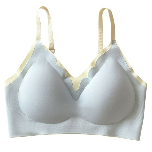 AINIYS Lift and Support Push-Up Bra Secure Fit Bra for Women Bralette Cleavage Bra Breathable Everyday Bras Blue XL