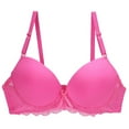 thumbnail image 1 of AINIYS Lift and Support Push-Up Bra Secure Fit Bra for Women Floral Lace Cleavage Bra Sports Yoga Bra Breathable Everyday Bras Bralette Hot Pink S, 1 of 4