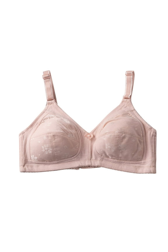 Lightweight T-Shirt Bra Seamless Soft Cup Bra Wireless Lift and Support Push-Up Bra Bralette Cleavage Bra Breathable Everyday Bras Secure Fit Bra for Women Pink M