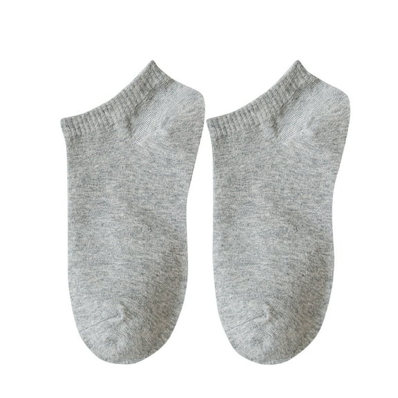 AINIYS Low Cut Socks Stretchy Cotton Blend Ankle Socks for Sport Lightweight Pastal Color Soft Sock for Men and Women Gray Free Size
