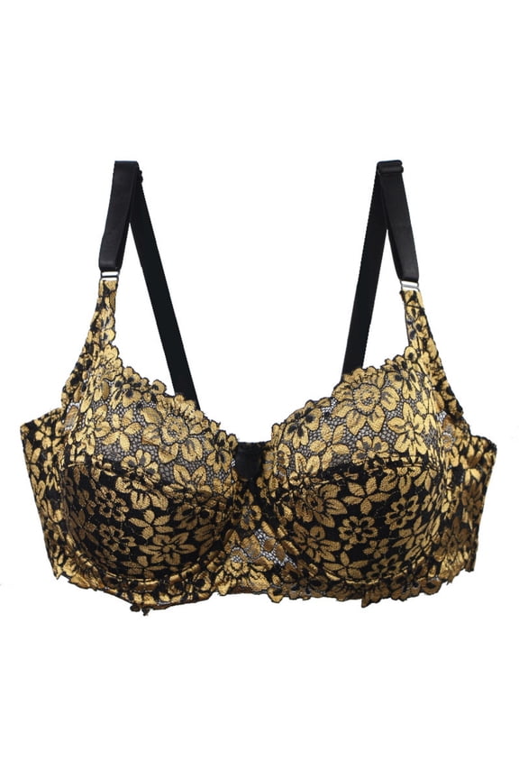 Push-Up Bra Secure Fit Bra for Women Thin Fabric Bralettes Underwire Breathable Everyday Bras Plus Size Cleavage Bra Anti-Sagging Bra Bralette Lift and Support Push-Up Bra Yellow 80