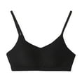 thumbnail image 1 of AINIYS Seamless Soft Cup Bra Secure Fit Bra for Women Wireless Breathable Everyday Bras Cleavage Bra Lightweight T-Shirt Bra Lift and Support Push-Up Bra Bralette Black XXL, 1 of 5