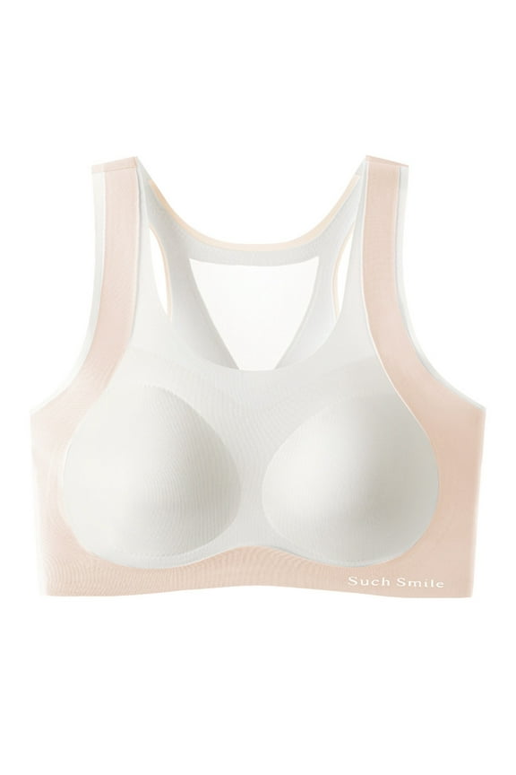 Secure Fit Bra for Girls Wireless Thin Style Soft Cup Bra Training Bra for Teen Sports Yoga Bra Bralette Breathable Student Everyday Bras Modal Growth Bra Lightly Padded Pink M