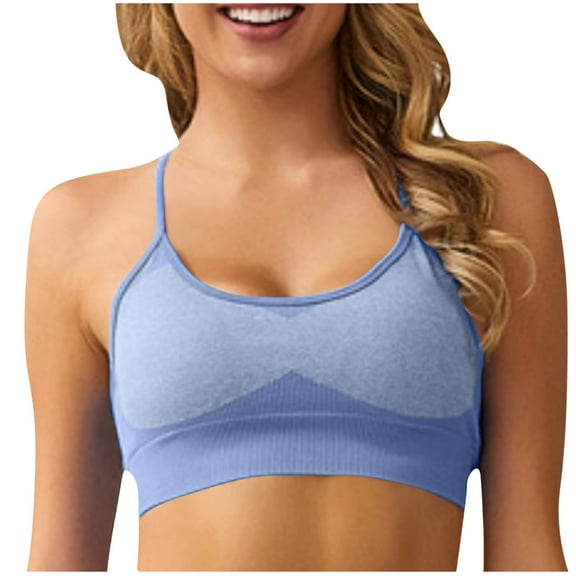 AINIYS Secure Fit Bra for Women Lift and Support Push-Up Bra Plus Size Armpit Fat Control Bra Cleavage Bra Bralette Seamless Sports Yoga Bra Breathable Everyday Bras Sky Blue S