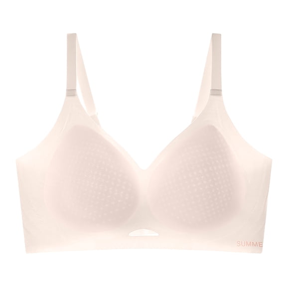 AINIYS Secure Fit Bra for Women Wireless Thin Fabric Bralettes Bralette Anti-Sagging Bra Breathable Everyday Bras Seamless Soft Cup Bra Lightweight T-Shirt Bra Beige XXXXXL