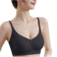 thumbnail image 1 of AINIYS Secure Fit Bra for Women Wireless Seamless Soft Cup Bra Bralette Lightweight T-Shirt Bra Breathable Everyday Bras Black S, 1 of 8
