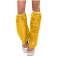 thumbnail image 1 of AINIYS Sequins Leg Warmers Sparkle Leg Sleeves Leg Socks Leg Warmers Dance Accessories for Women Girls Gold, 1 of 3