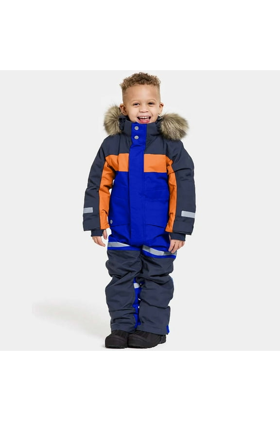 Snow Suits Kids Girls Boys One Pieces Snowsuits Ski Suits Jumpsuits Snowboard Winter Jumpsuit Warm Jackets with Hood Blue 1 Years