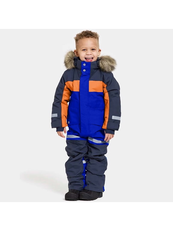 Snow Suits Kids Girls Boys One Pieces Snowsuits Ski Suits Jumpsuits Snowboard Winter Jumpsuit Warm Jackets with Hood Blue 3 Years