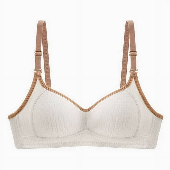 AINIYS Soft Cup Bra Secure Fit Bra for Women Wireless Lift and Support Push-Up Bra Anti-Sagging Bra Bralette Cleavage Bra Breathable Everyday Bras Thin Fabric Bralettes White M