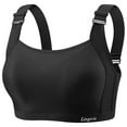 thumbnail image 1 of AINIYS Soft Cup Bra Secure Fit Bra for Women Plus Size Armpit Fat Control Bra Wireless Breathable Everyday Bras Wide Straps Bralette Black 42, 1 of 3