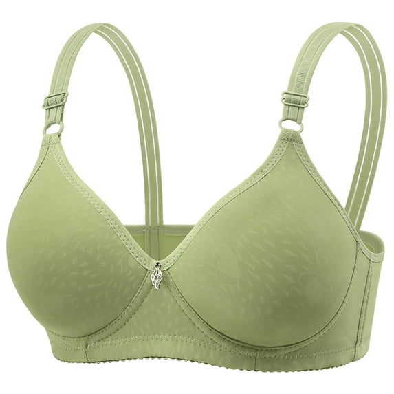 AINIYS Soft Cup Bra Wireless Secure Fit Bra for Women Breathable Everyday Bras Thin Fabric Bralettes Bralette Army Green 42/95B