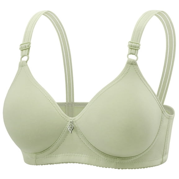 AINIYS Soft Cup Bra Wireless Secure Fit Bra for Women Breathable Everyday Bras Thin Fabric Bralettes Bralette Green 38/85B