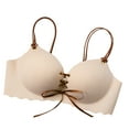 thumbnail image 1 of AINIYS Soft Cup Bra Wireless Thin Fabric Bralettes Secure Fit Bra for Women Breathable Everyday Bras Bralette Beige 32/70C, 1 of 5