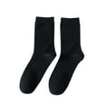thumbnail image 1 of AINIYS Solid Colors Socks Women's Classic Casual Tube Socks Basic Four Seasons Women's Socks Black Free Size, 1 of 3
