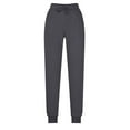 thumbnail image 1 of AINIYS Sweatpants for Women Elastic High Waisted Drawstring Pants Active Athletic Casual Jogger Pants with Pockets Dark Gray L, 1 of 5