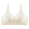 thumbnail image 1 of AINIYS Training Bra for Teen Bralette Wireless Thin Style Bralettes Modal Growth Bra Soft Cup Bra Secure Fit Bra for Girls Lightly Padded Breathable Student Everyday Bras Beige 14 Years, 1 of 9