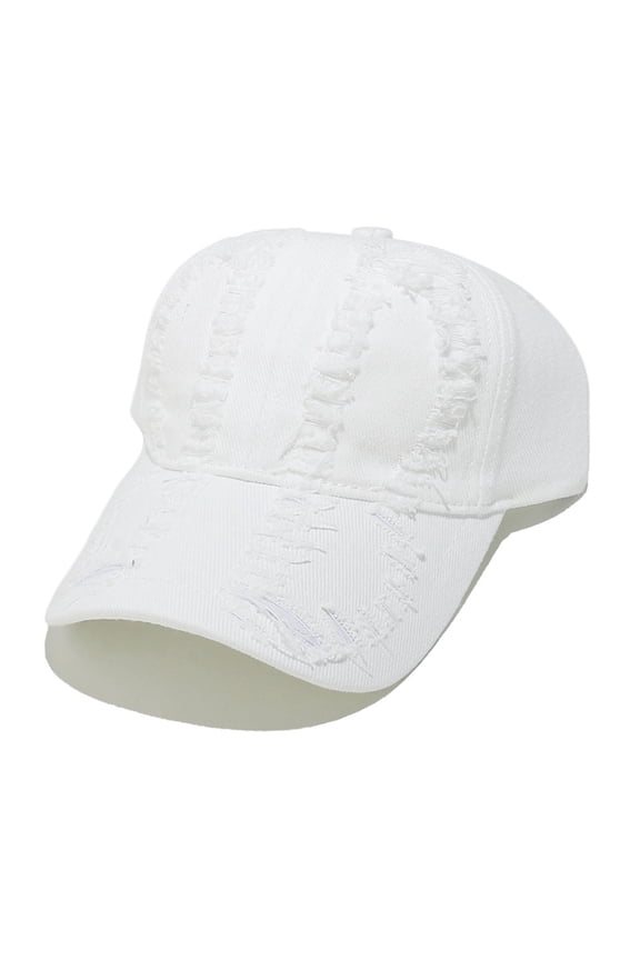 Unisex Baseball Cap UPF Protection Sun Shield Durable Construction For Long Term Use Easy To Match With Various Outfits White M