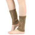thumbnail image 1 of AINIYS Women Knit Leg Warmers Boot Cuffs Topper Socks Short Leg Warmers Short Boots Socks Warm and comfortable Khaki Free Size, 1 of 3