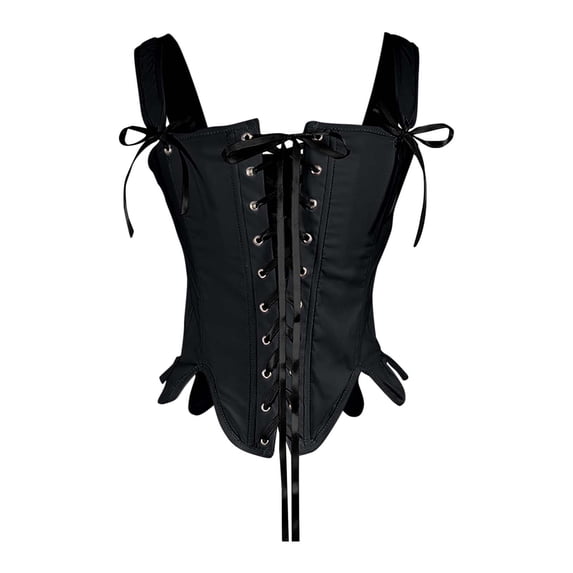 AINIYS Women's Corset Bustier Shapewear Gothic Vintage Style Shaper for Waist Training Party Daily Wear Black XXXL