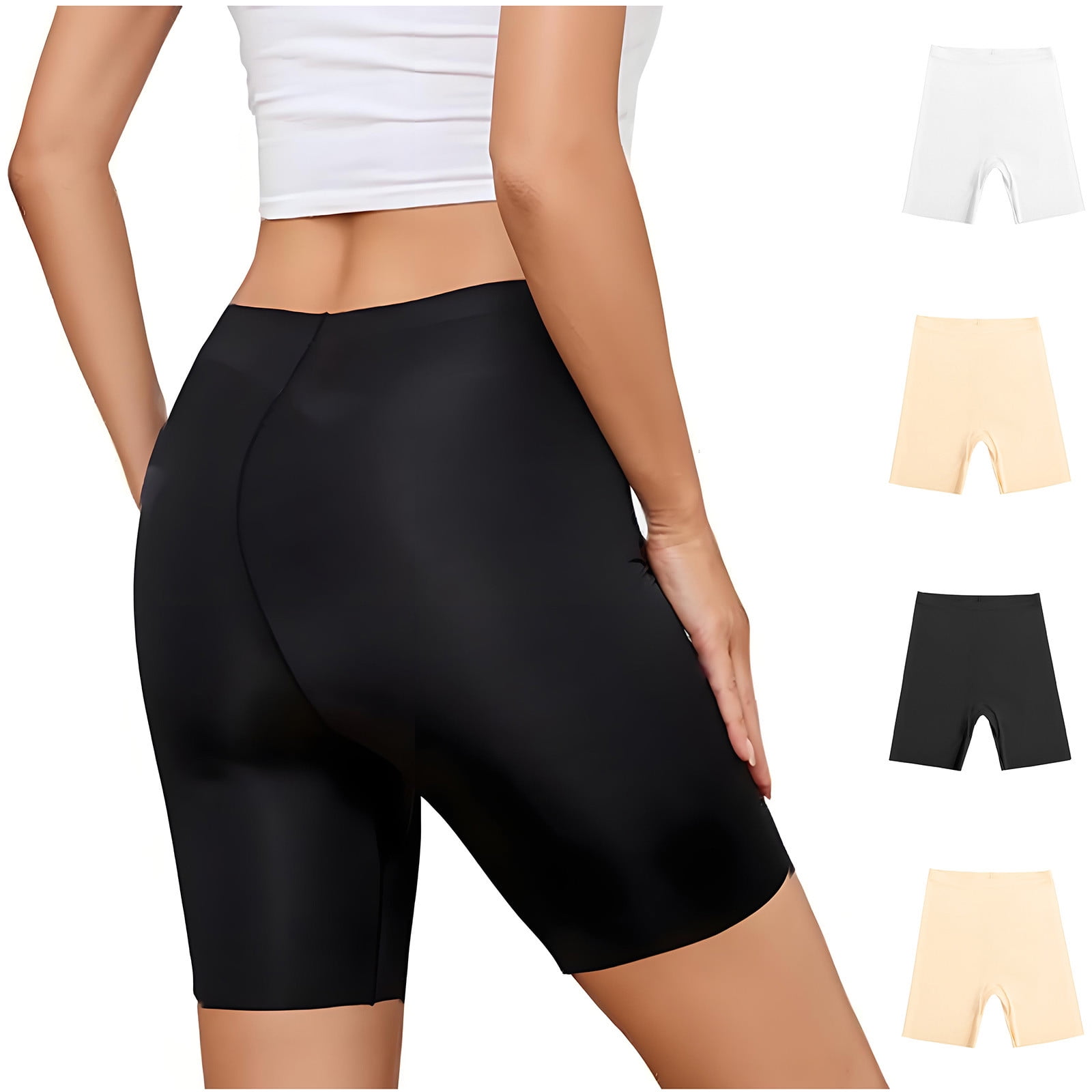 HIGH WAIST ELASTIC WAIST TUNIC A-LINE SHORTS main image 1