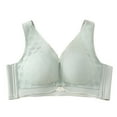 thumbnail image 1 of AINIYS Women's Lift and Support Push-Up Bra Wireless Breathable Everyday Bras Floral Lace Cleavage Bra Plus Size Armpit Fat Control Bra Lightweight Minimizer Bra for Summer Bralette Mint Green 34, 1 of 6