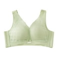thumbnail image 1 of AINIYS Women's Lift and Support Push-Up Bra Wireless Breathable Everyday Bras Floral Lace Cleavage Bra Plus Size Armpit Fat Control Bra Lightweight Minimizer Bra for Summer Bralette Green 38, 1 of 9