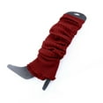 thumbnail image 1 of AINIYS Women's Ribbed Knit Leg Warmers Boot Long Socks Solid Color Knee High Knitted Leg Warmers Red Free Size, 1 of 3