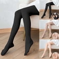 thumbnail image 1 of AINIYS Women's Thick Warm Pantyhose Elastic Waist Pants for Winter Daily Casual Office Wear Coffee XL, 1 of 7
