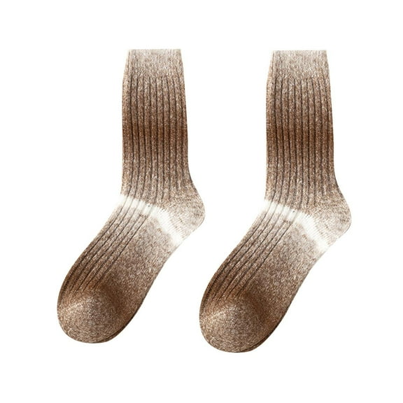 AINIYS Wool Socks Warm and Comfortable Outdoor Socks Moisture Wicking and Insulating with wide calf fit Coffee Free Size