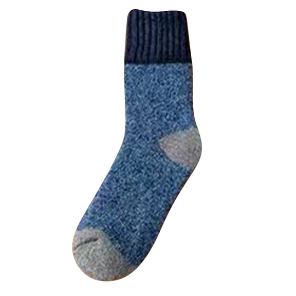 AINIYS Wool Socks Women's Warm Thick Winter Boot Socks with Thermal Cushion for Cold Weather Blue Free Size