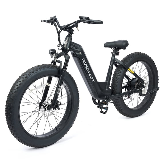 AINOHOT Terra Electric Bike for Adults 1000W Peak, 26" Fat Tire Electric Mountain Bike 48V 624WH Battery Ebike, UL2849