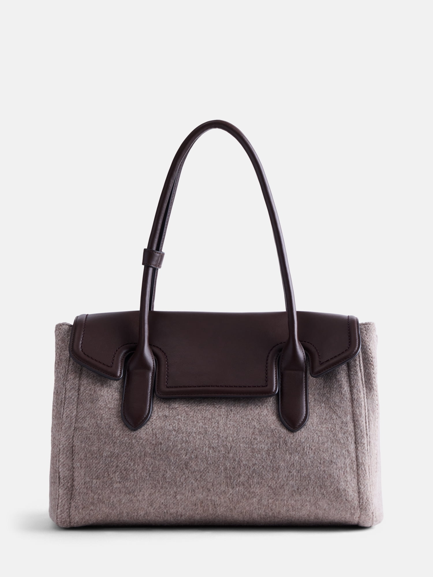 Free Assembly Women's Satchel, Tan Gray