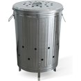 thumbnail image 1 of AINUO 20 Gallon Galvanized Steel Burn Barrel, Outdoor Incinerator with Lid & Vent Holes, Metal Fire Can for Burning Leaves & Trash, 1 of 9