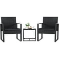 thumbnail image 1 of AINUO 3-Piece Wicker Patio Furniture Set, Modern Rattan Conversation Set with Coffee Table, Outdoor Lounge Chairs for Yard, Bistro, Garden, 1 of 13