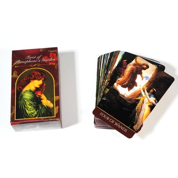AINYROSE 78 Cards/Deck of The of Persephone'S Garden, an Exquisite Deck for Table Games, Perfect for Fortune-Telling at Parties And As Gifts for Holiday Gatherings