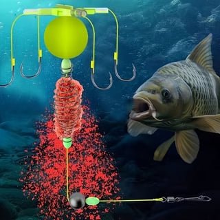 AINYROSE [Explosive 4-Hook Rig] Explosive Four-Hook Fishing Rig with Sharp Hooks | Resistant to Water Flow, Featuring a Buoy