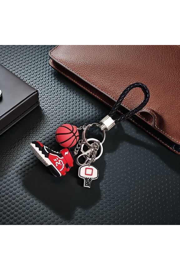 Fashion Creative Simulation Three-dimensional Basketball Shoes Keychain Accessories Perfect for Car Keys, Backpacks & Accessories, Basketball Accessories