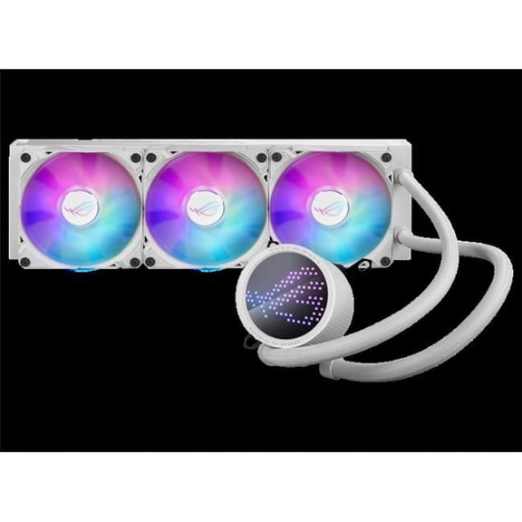 AIO Liquid CPU Cooler 360 mm Radiator Fan, White