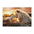 thumbnail image 1 of AIOE Christian Canvas Wall Art Lion of Judah Pictures Wall Decor Lion and Lamb Painting Artwork Christ Religious Home Decoration for Church Living Room Office Unframe: 12x8in, 1 of 7