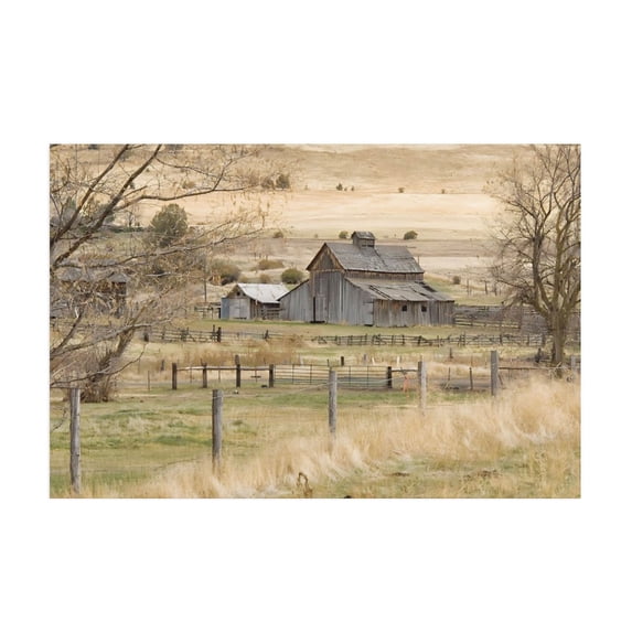 AIOE Rustic Farmhouse Wall Art Vintage Barn Wall Art Country Field Landscape Wall Decor For Bathroom Bedroom Living Room Wall Canvas Prints Home Decor Unframe: 24x16in
