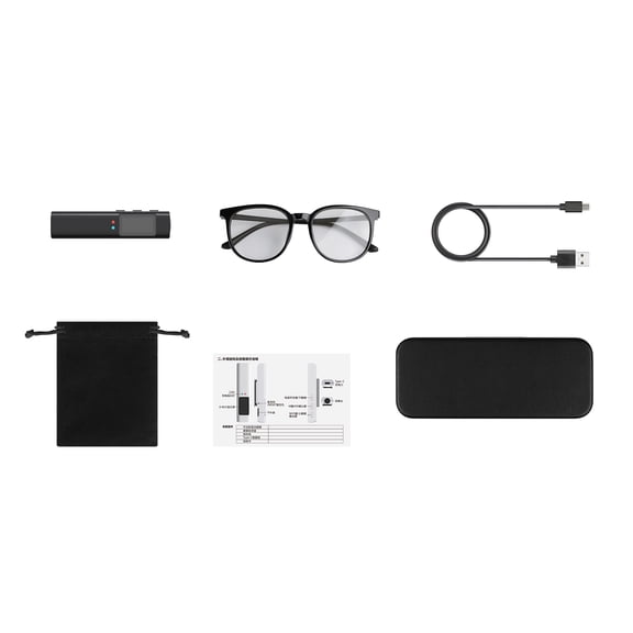 AIOMUO First-Person View Glasses Camera - 2.7K Ultra HD Action Cam with WiFi APP Control, 0.96" IPS Display, 110° Wide Angle, 12MP, Hands-Free POV Recorder for Cycling, Travel, Outdoor S110