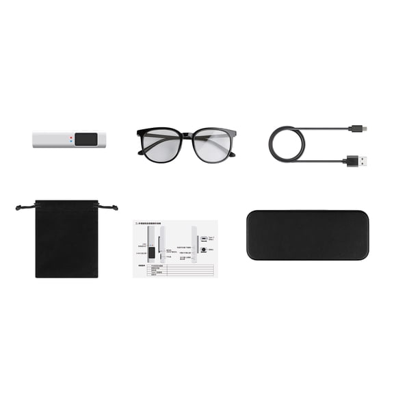 AIOMUO First-Person View Glasses Camera - 2.7K Ultra HD Action Cam with WiFi APP Control, 0.96" IPS Display, 110° Wide Angle, 12MP, Hands-Free POV Recorder for Cycling, Travel, Outdoor S110