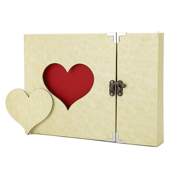 AIOR Scrapbooks Couples 6" x 4" Beige Photo Album, Holds 60