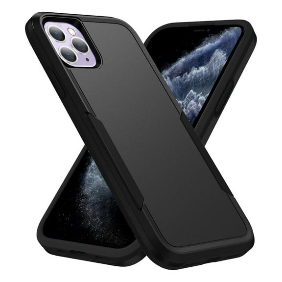 AIOVETEAB Defender Case Designed for iPhone 11 Pro Max case, Heavy Duty Shockproof Rugged Protective Bumper Cover for iPhone 11 Pro Max 6.5 Inch (Black)