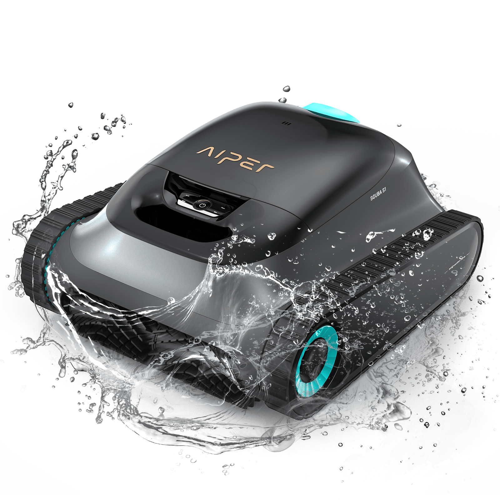 AIPER Scuba S1 Robotic Pool Vacuum Cleaner with Wall Cleaning for Inground Pools 2024 CES Award - image 1 of 6